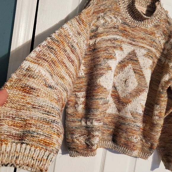 Vintage Americhino Mockneck Tribal Pullover Sweater - Picture 3 of 5